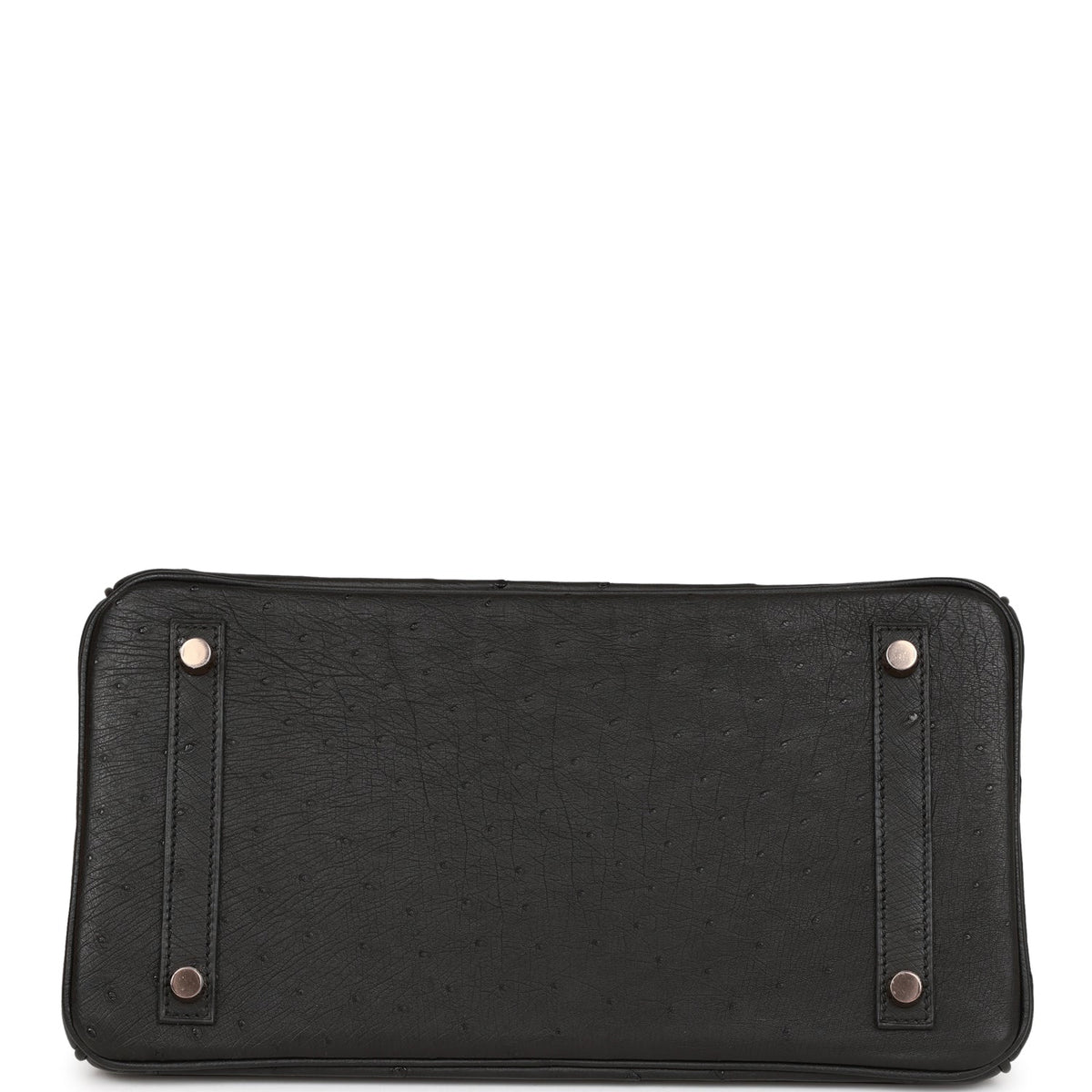 Hermès Birkin 30 Black Ostrich Rose Gold Hardware
