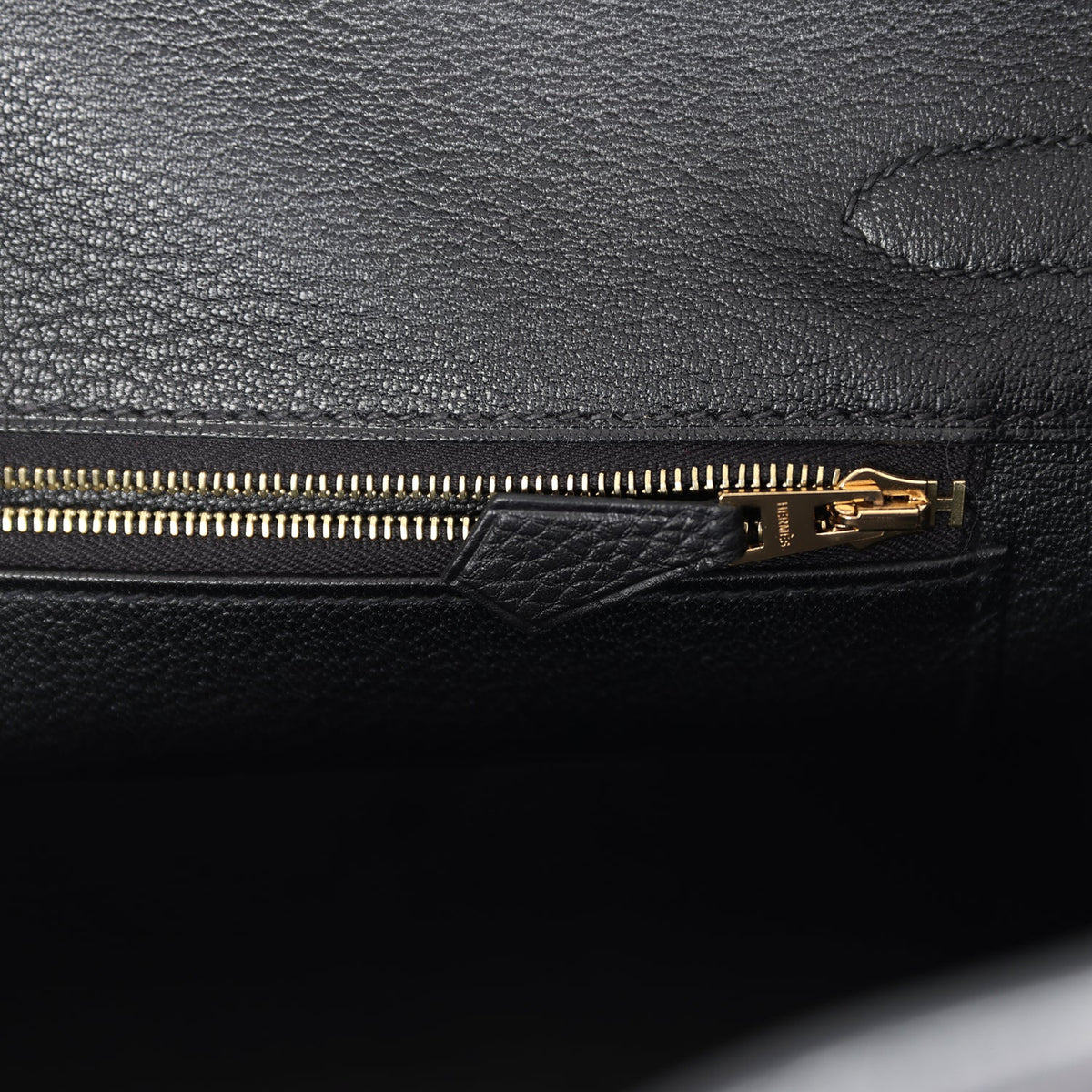 Hermès Birkin 30 Black Shiny Faux Leather and Togo-textured Faux Leather Touch Rose Gold Hardware