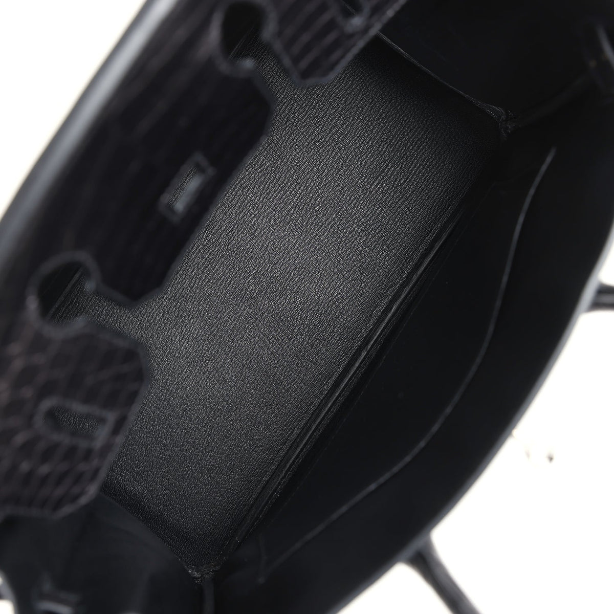 Hermès Birkin 30 Black Matte Faux Leather Palladium Hardware