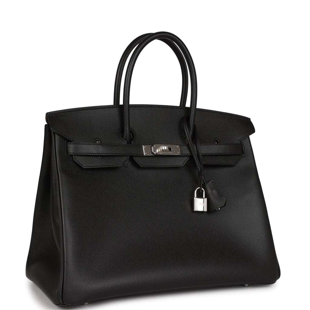 Hermès Birkin 35 Black Epsom Palladium Hardware