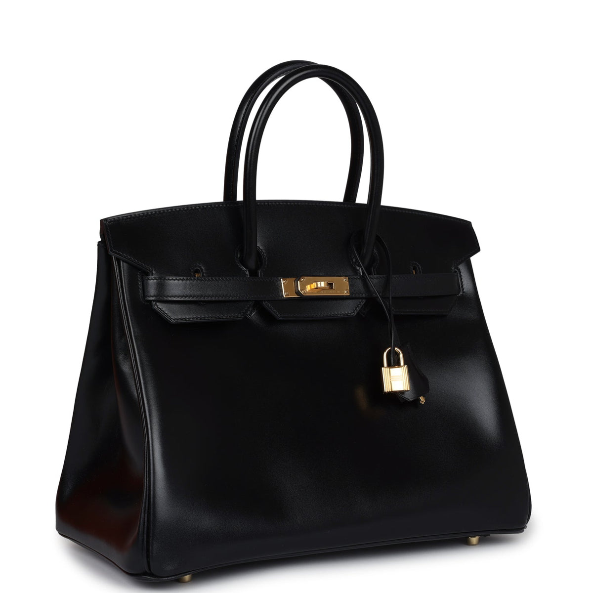 Hermès Birkin 35 Black Box Gold Hardware