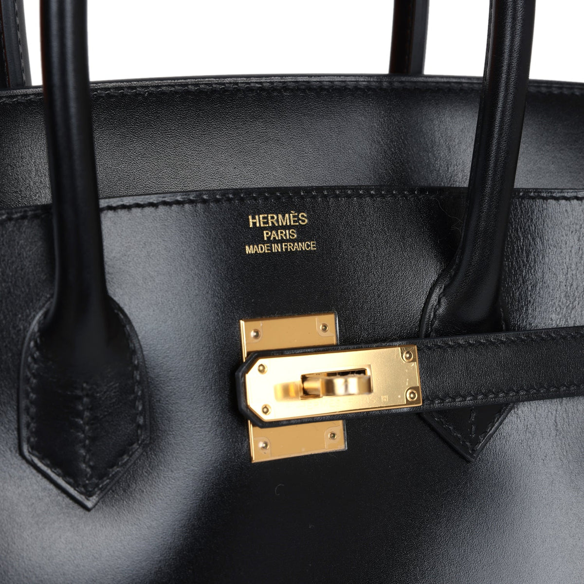 Hermès Birkin 35 Black Box Gold Hardware