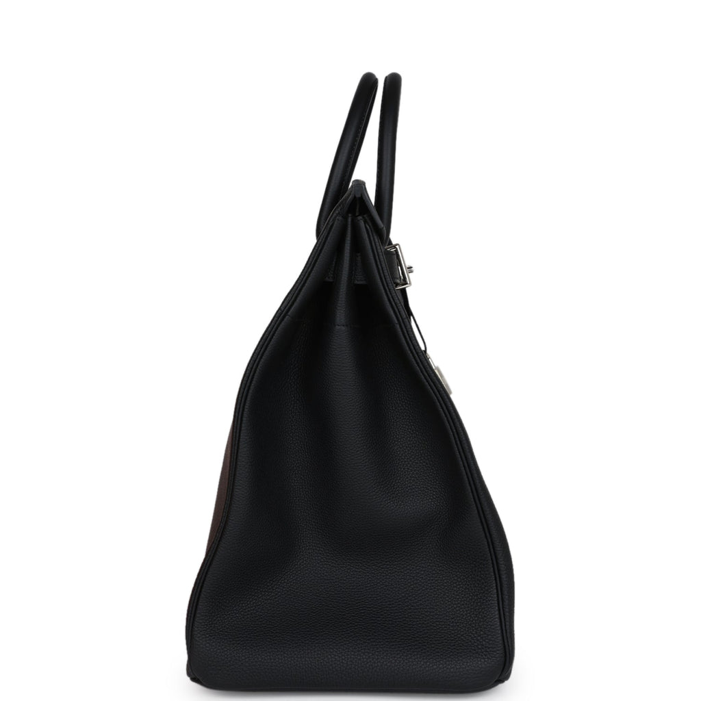 Hermès HAC Birkin 40 Black Togo Palladium Hardware