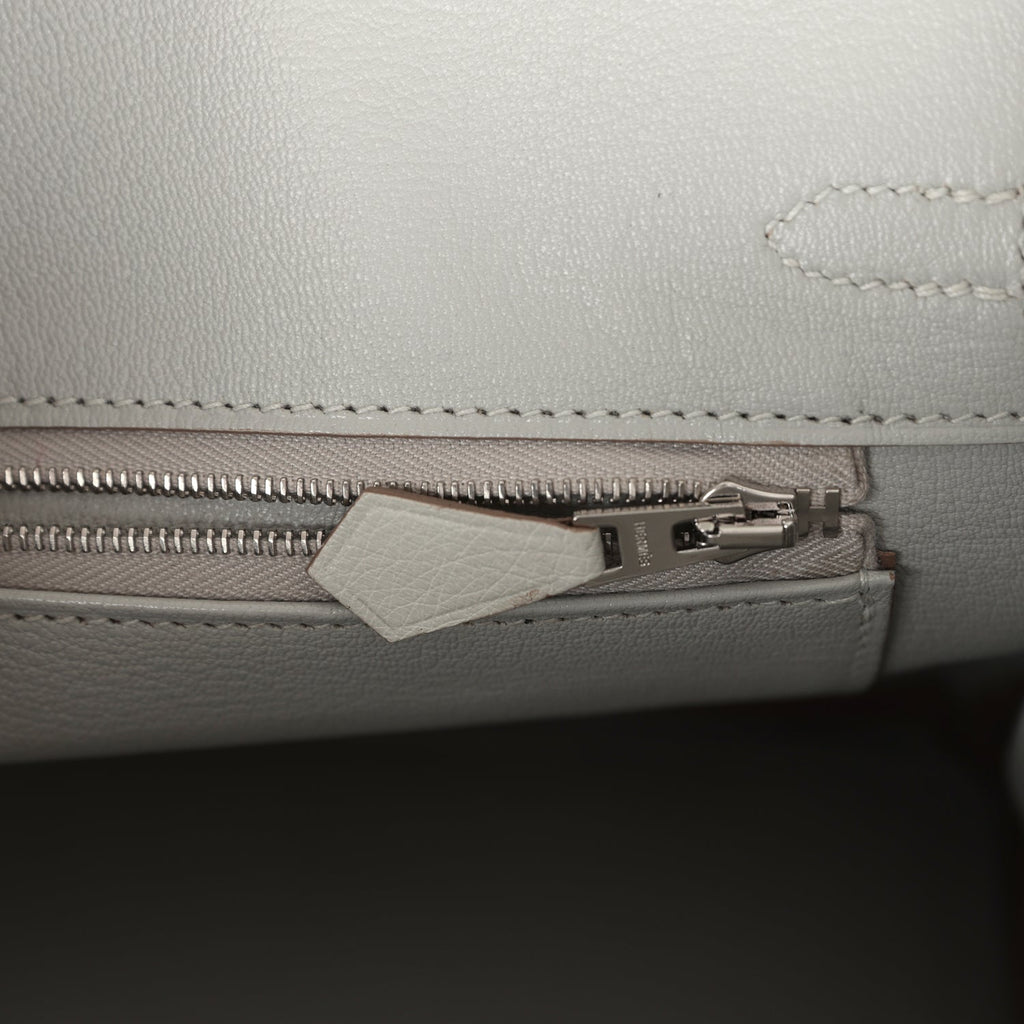 Hermès Birkin 25 Gris Perle Ostrich Palladium Hardware