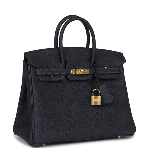 Hermès Birkin 25 Caban Togo Gold Hardware
