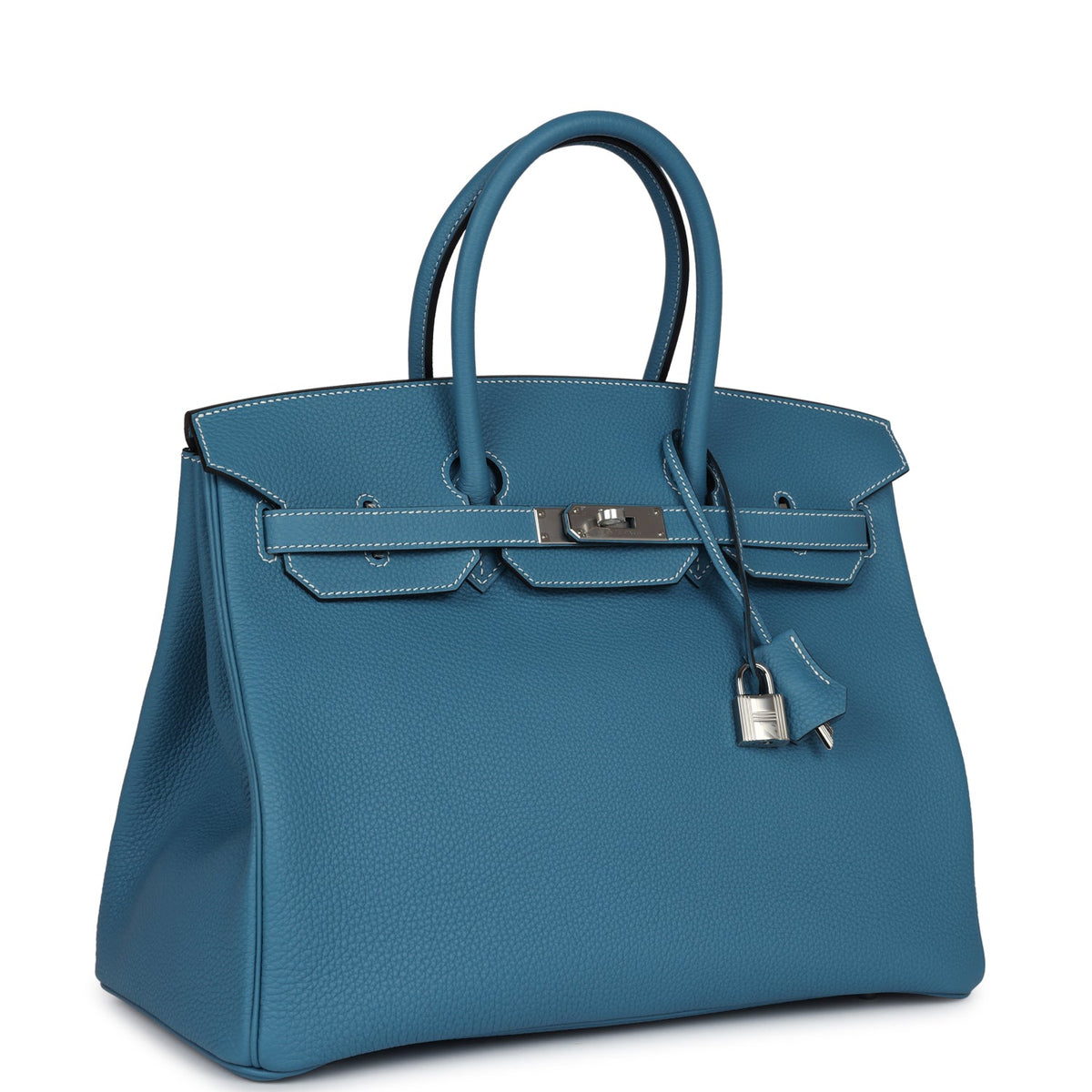 Hermès Birkin 35 Blue Jean Togo Palladium Hardware