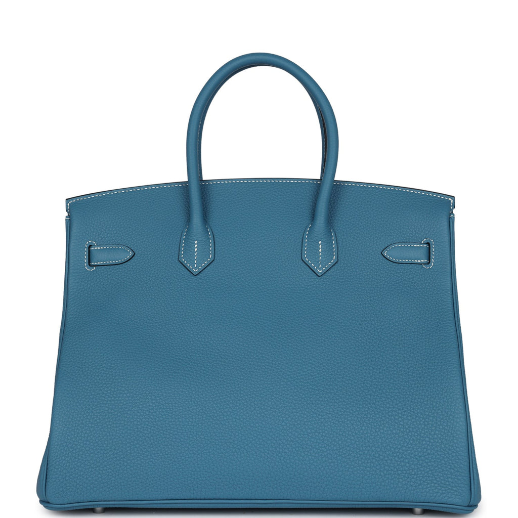 Hermès Birkin 35 Blue Jean Togo Palladium Hardware