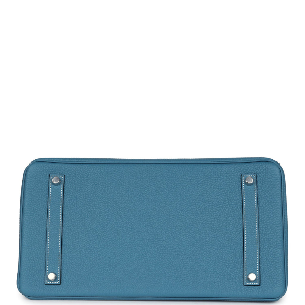 Hermès Birkin 35 Blue Jean Togo Palladium Hardware
