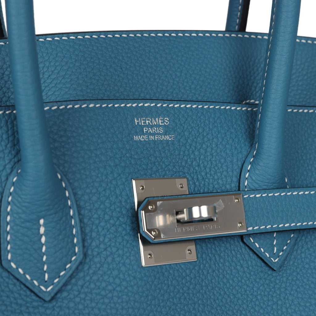 Hermès Birkin 35 Blue Jean Togo Palladium Hardware