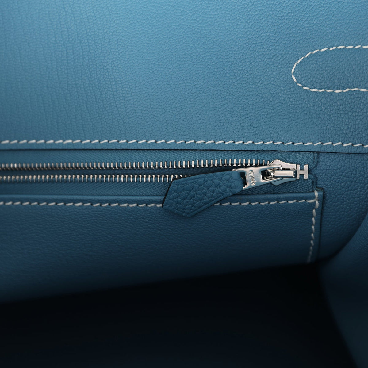 Hermès Birkin 35 Blue Jean Togo Palladium Hardware