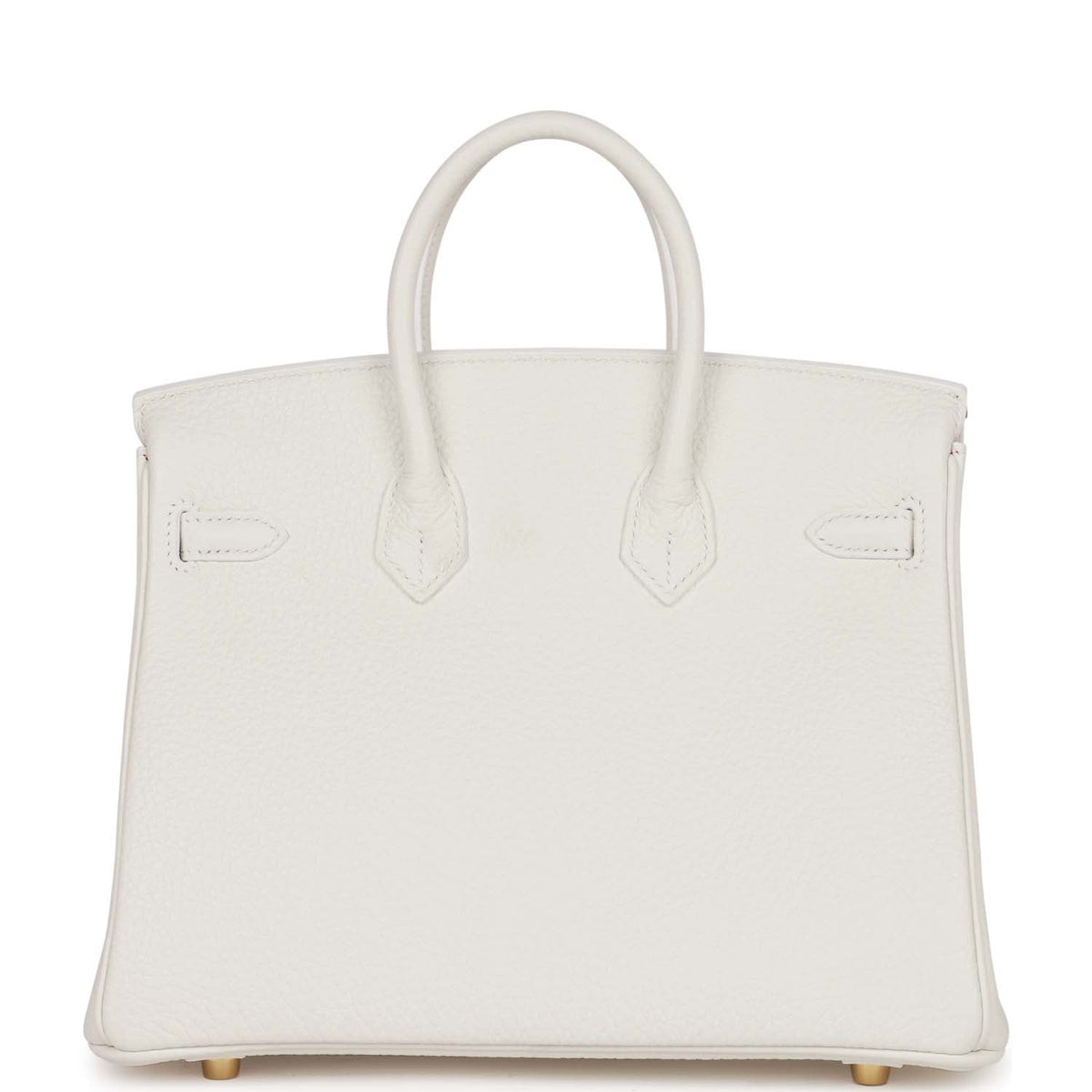 Hermès Special Order (HSS) Birkin 25 White Verso Clemence Permabrass Hardware