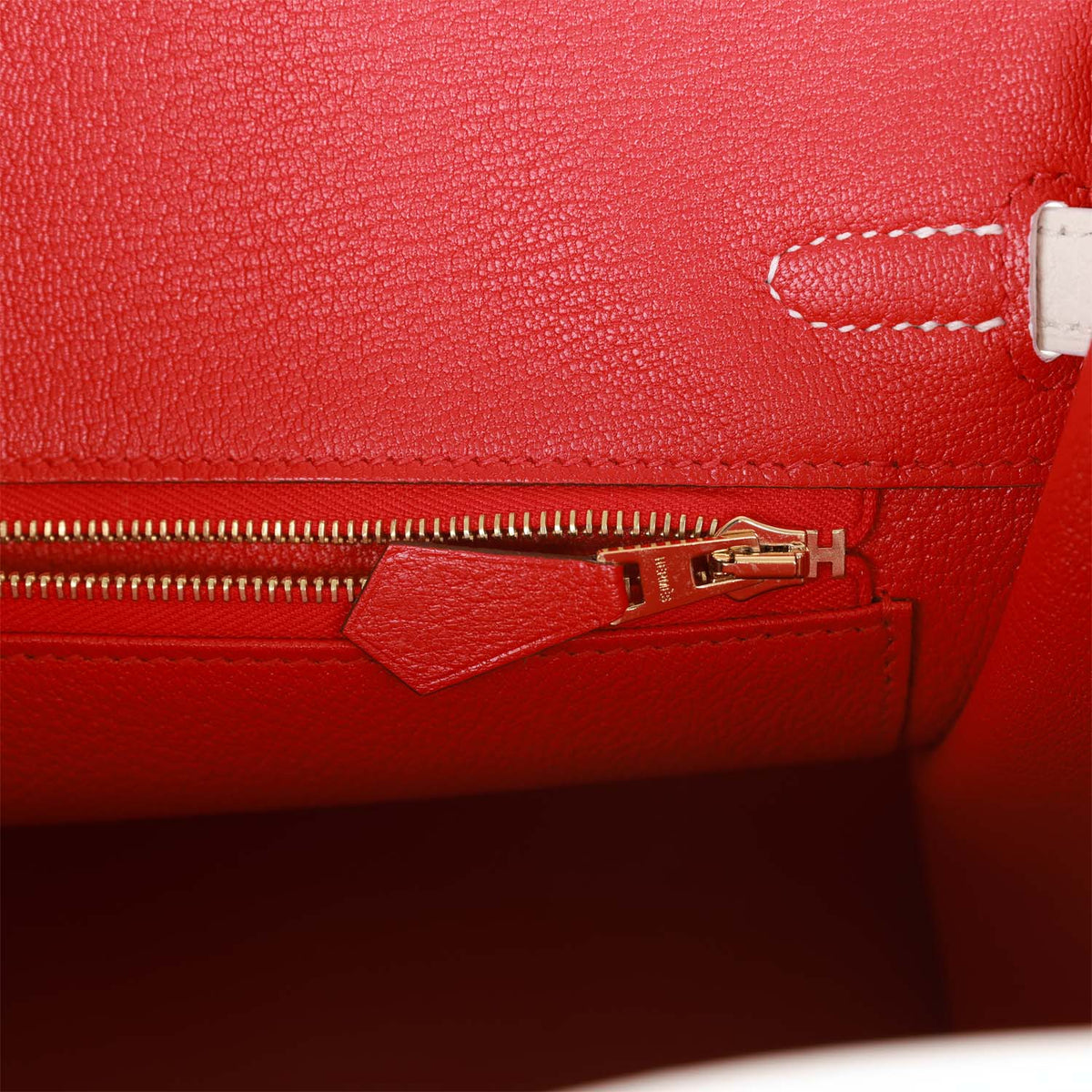 Hermès Special Order (HSS) Birkin 25 White Verso Clemence Permabrass Hardware