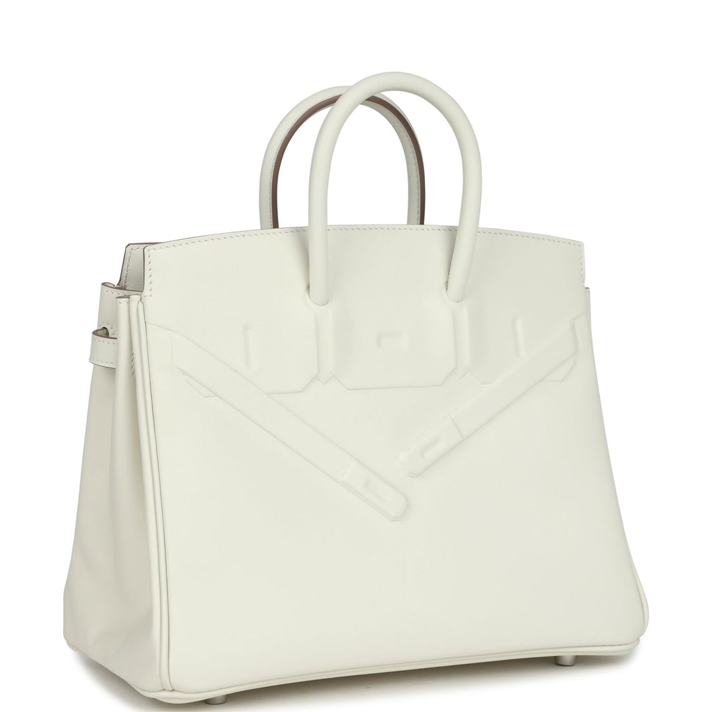 Hermès Birkin Shadow 25 Mushroom Swift Palladium Hardware