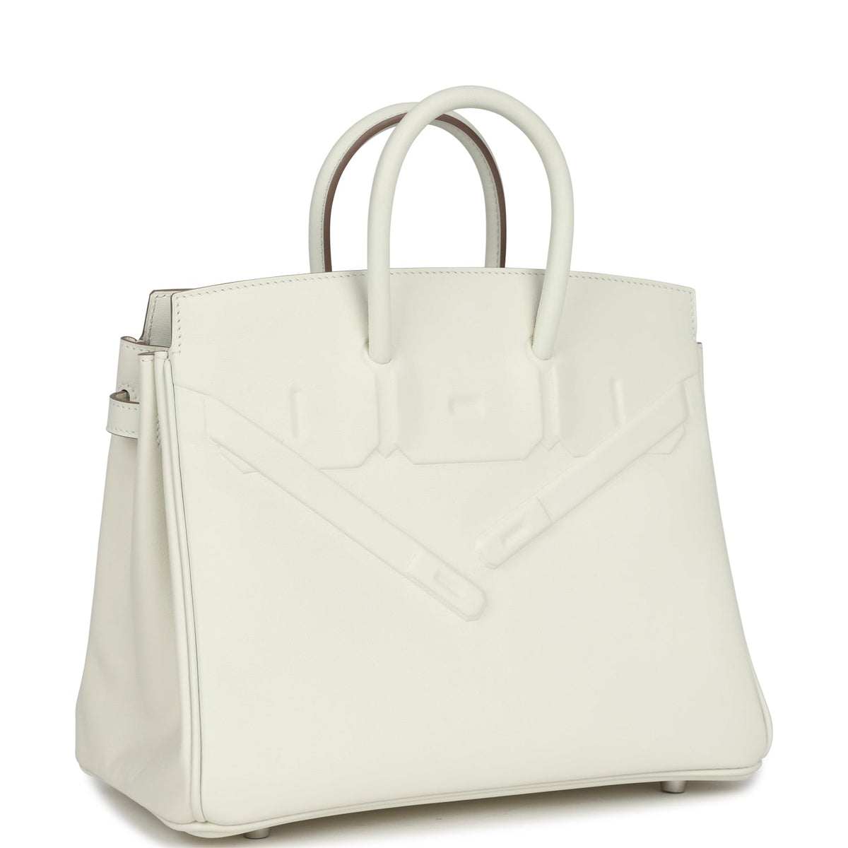 Hermès Birkin Shadow 25 Mushroom Swift Palladium Hardware