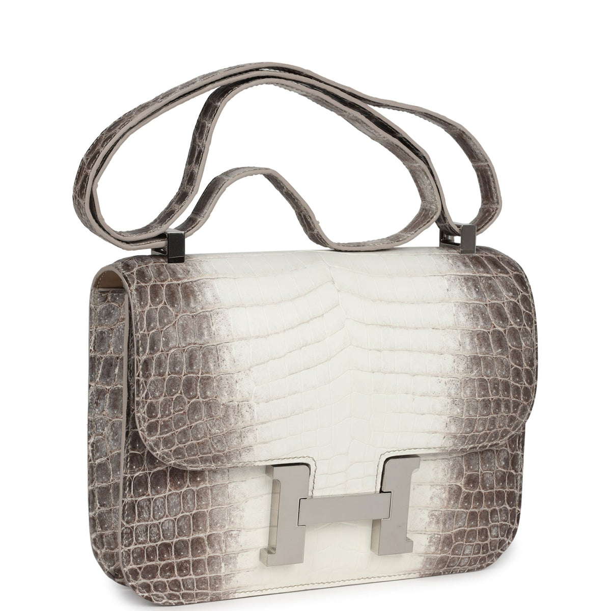 Hermès Constance 1-24 Himalaya Matte Faux Leather Palladium Hardware