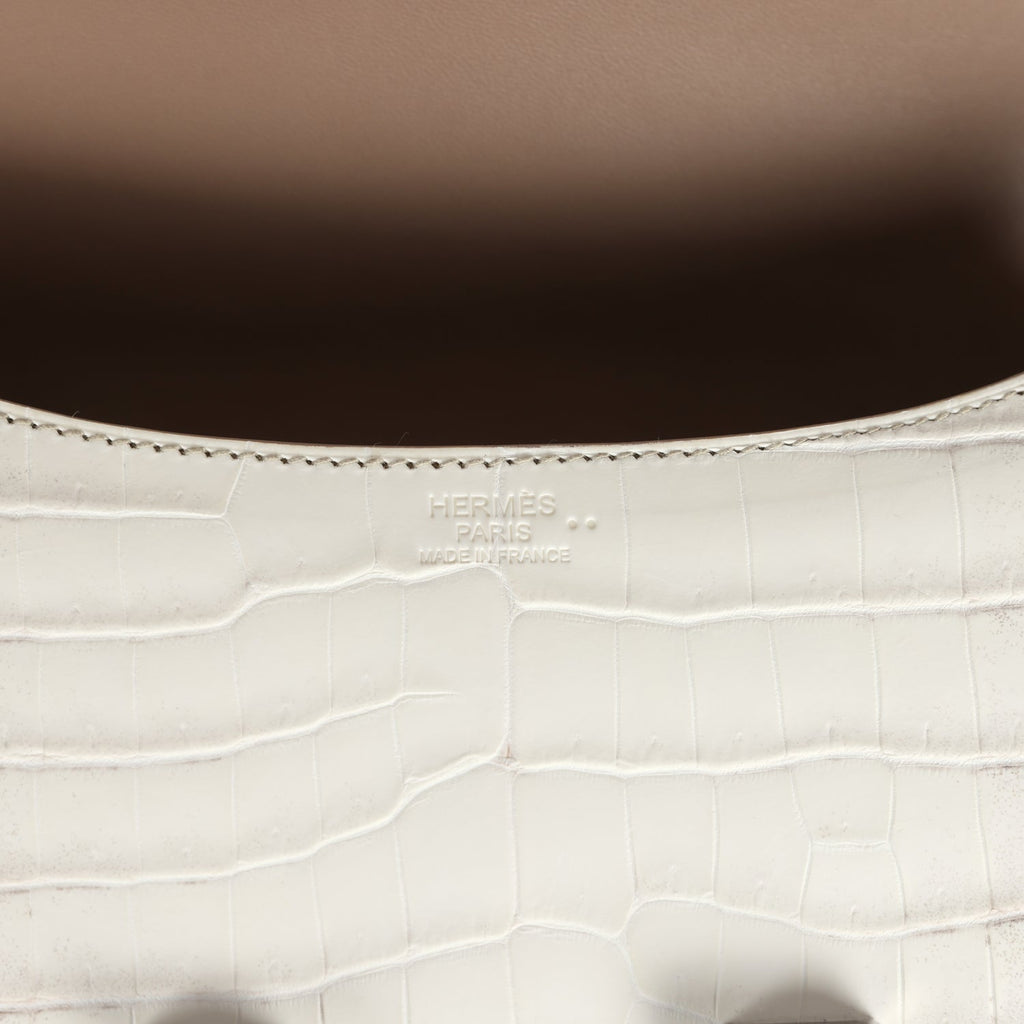 Hermès Constance 1-24 Himalaya Matte Faux Leather Palladium Hardware