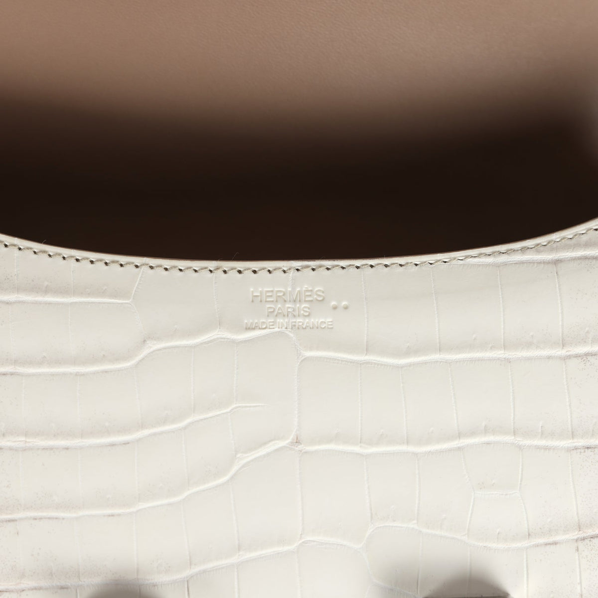Hermès Constance 1-24 Himalaya Matte Faux Leather Palladium Hardware