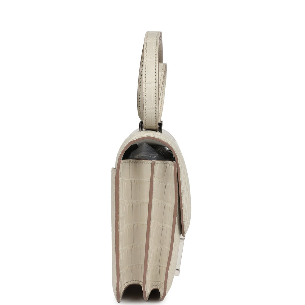 Hermès Constance 18 Beton Matte Faux Leather Palladium Hardware