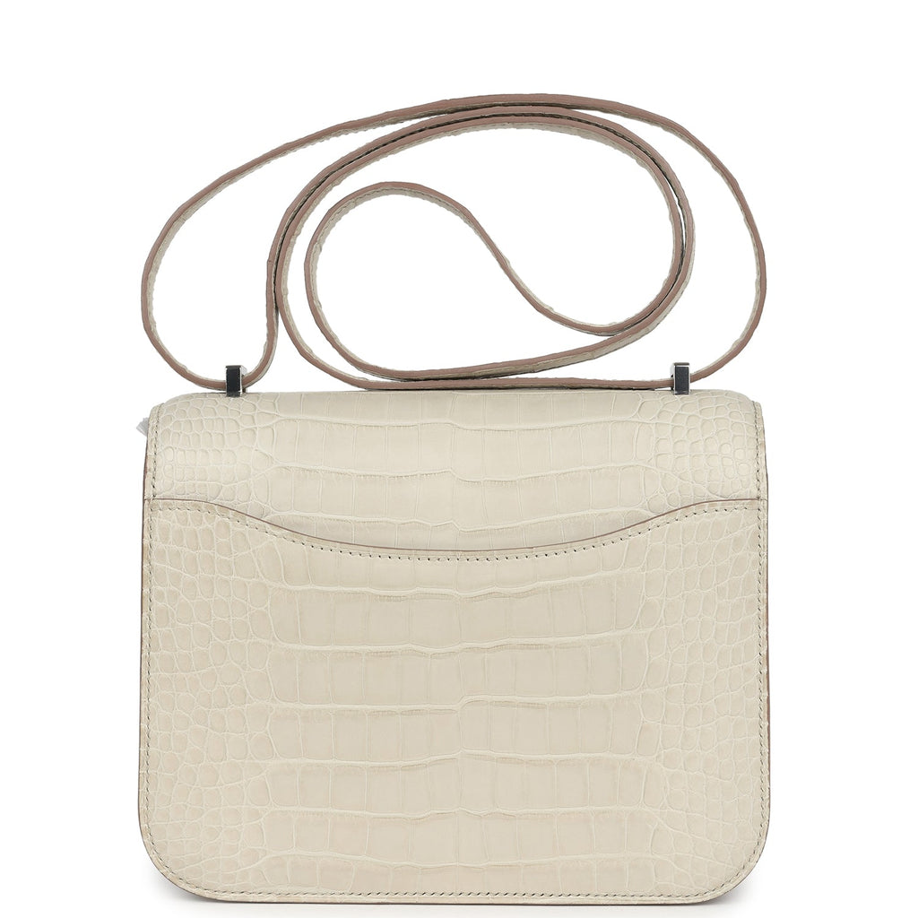 Hermès Constance 18 Beton Matte Faux Leather Palladium Hardware
