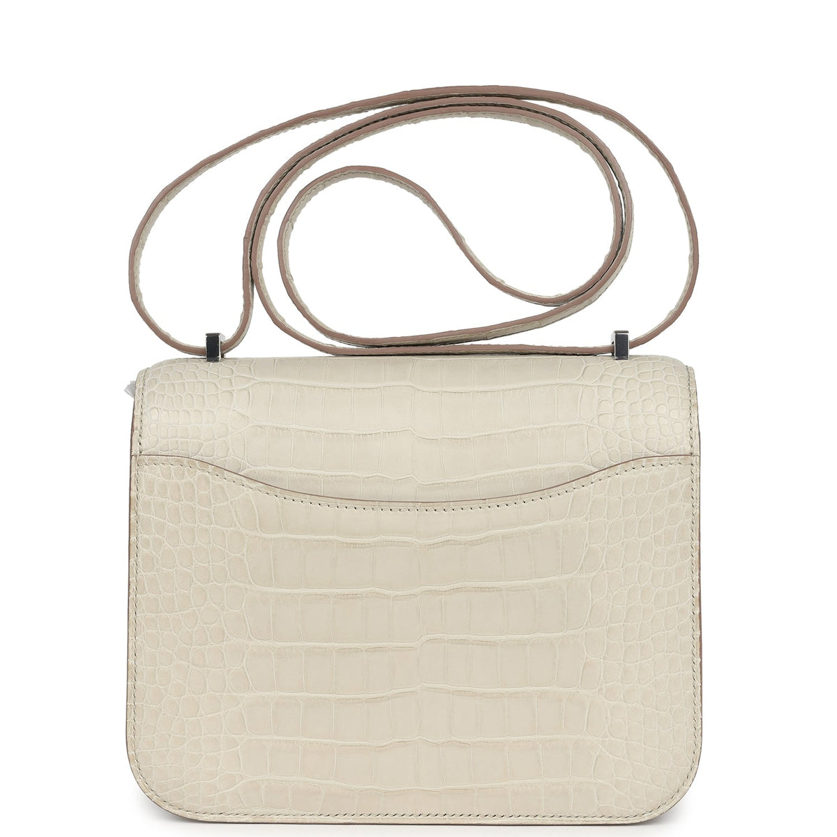 Hermès Constance 18 Beton Matte Faux Leather Palladium Hardware