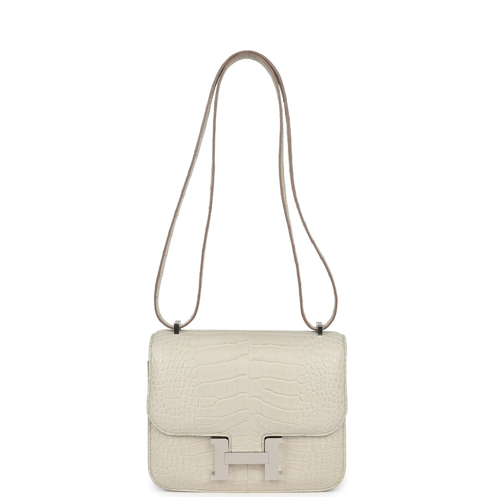 Hermès Constance 18 Beton Matte Faux Leather Palladium Hardware