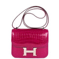 Hermès Constance 18 Rose Pourpre Shiny Faux Leather Palladium Hardware