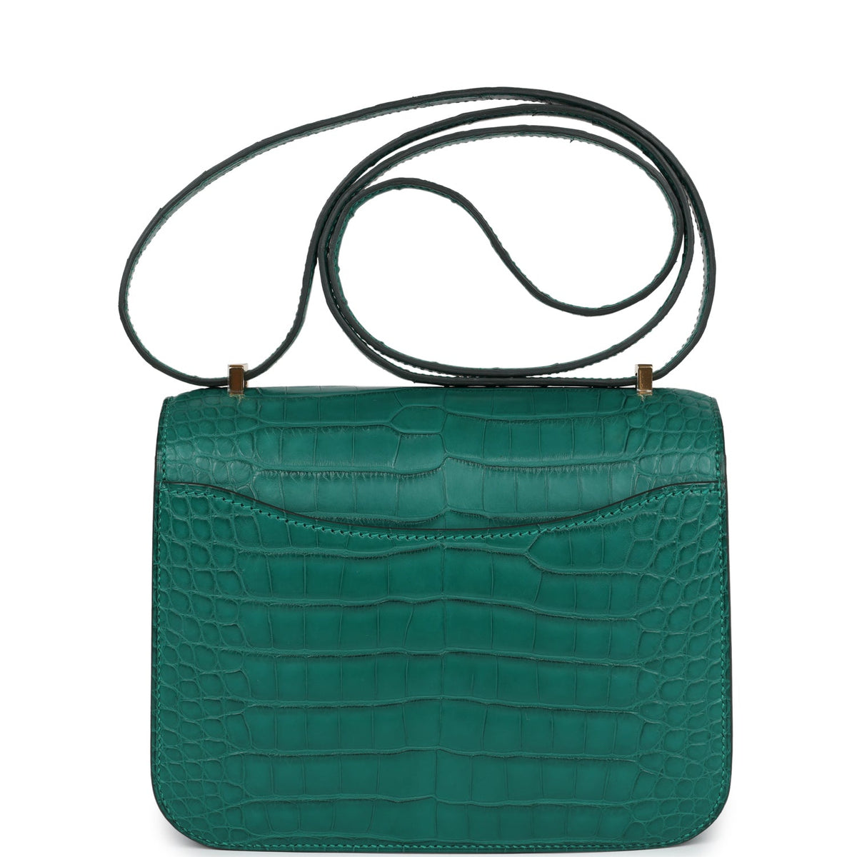 Hermès Constance 18 Malachite Matte Faux Leather Gold Hardware