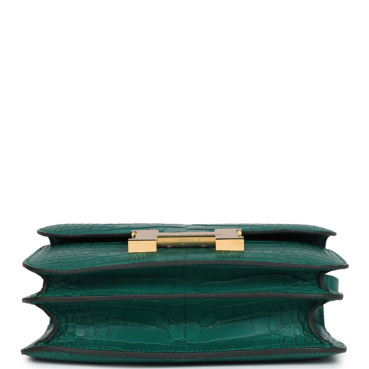 Hermès Constance 18 Malachite Matte Faux Leather Gold Hardware