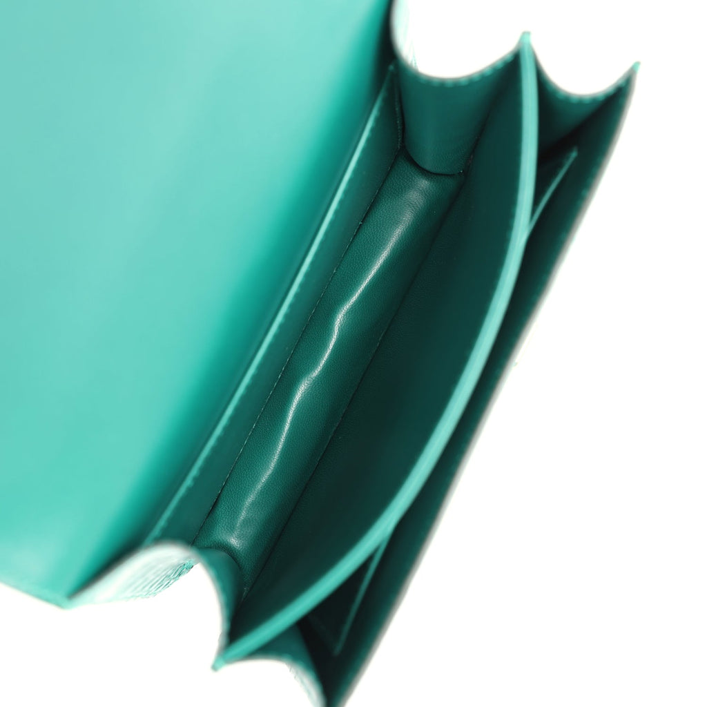 Hermès Constance 18 Malachite Matte Faux Leather Gold Hardware