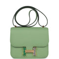 Hermès Constance 18 Vert Criquet Epsom-textured Faux Leather Marquette Hardware