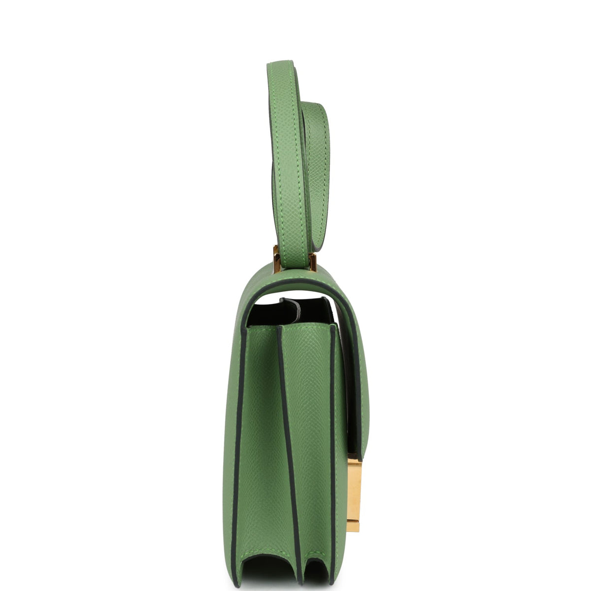 Hermès Constance 18 Vert Criquet Epsom-textured Faux Leather Marquette Hardware