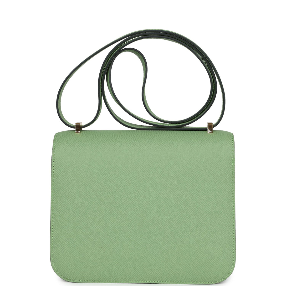 Hermès Constance 18 Vert Criquet Epsom-textured Faux Leather Marquette Hardware
