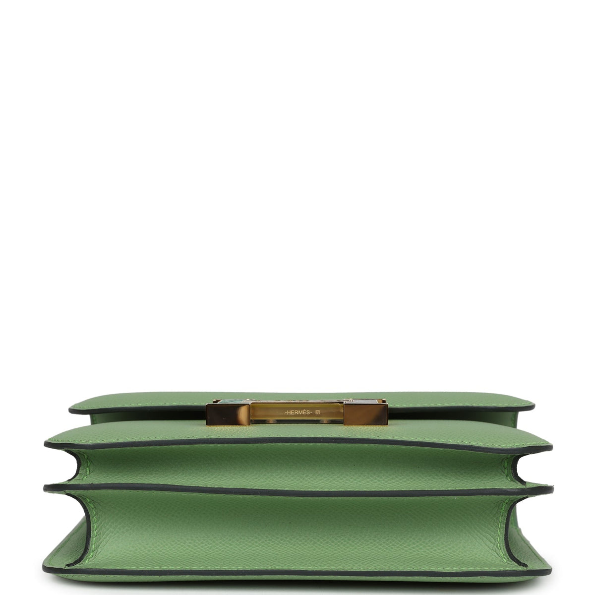 Hermès Constance 18 Vert Criquet Epsom-textured Faux Leather Marquette Hardware