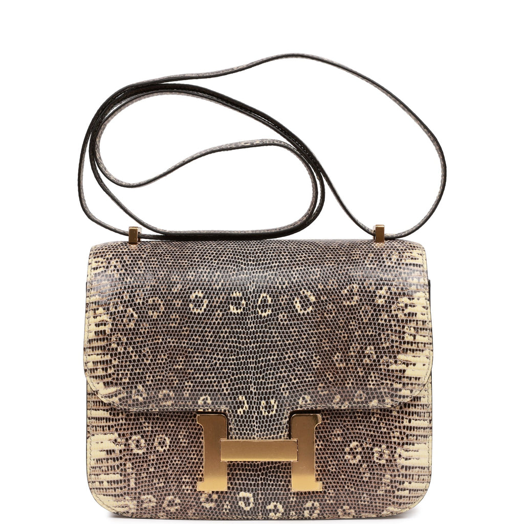 Hermès Mini Constance 18 Ombre Faux Leather Gold Hardware