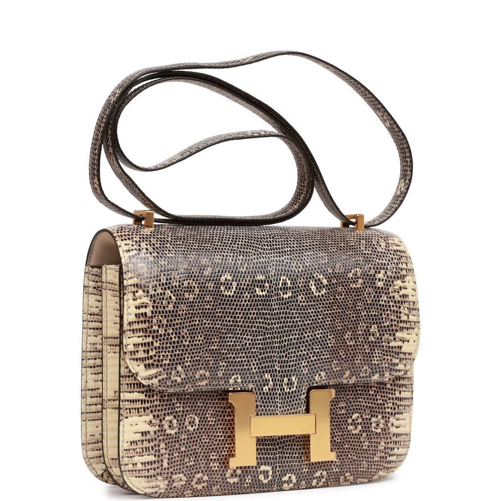 Hermès Mini Constance 18 Ombre Faux Leather Gold Hardware