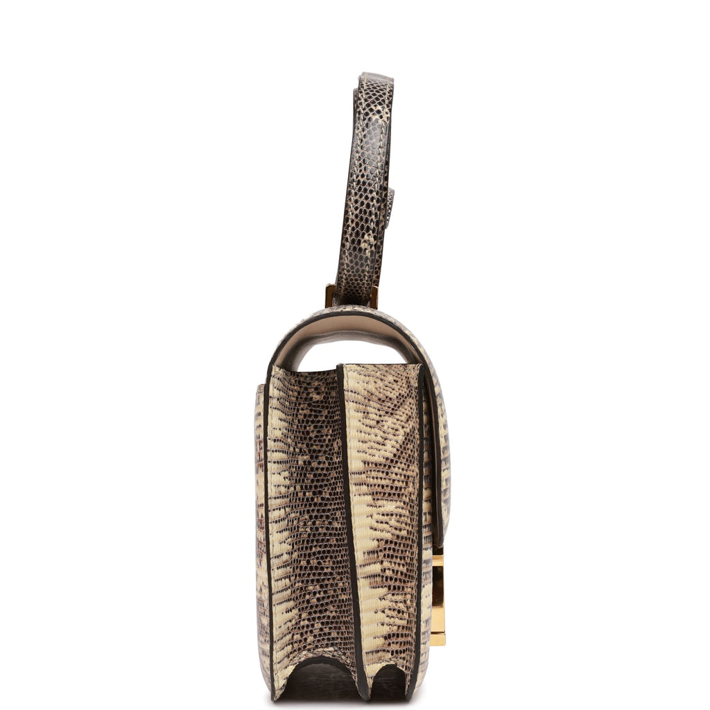 Hermès Mini Constance 18 Ombre Faux Leather Gold Hardware