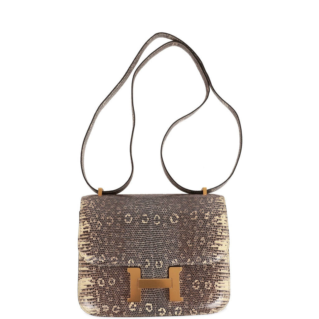 Hermès Mini Constance 18 Ombre Faux Leather Gold Hardware