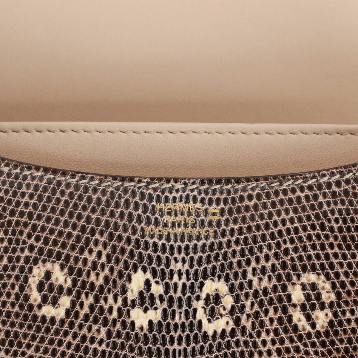Hermès Mini Constance 18 Ombre Faux Leather Gold Hardware