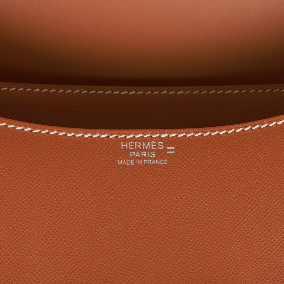 Hermès Constance 24 Gold Madame-textured Faux Leather and Faux Leather Palladium Hardware