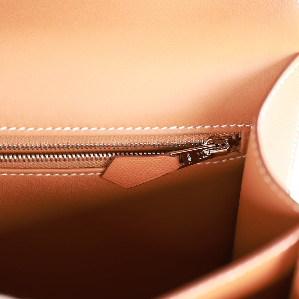 Hermès Constance 24 Gold Madame-textured Faux Leather and Faux Leather Palladium Hardware
