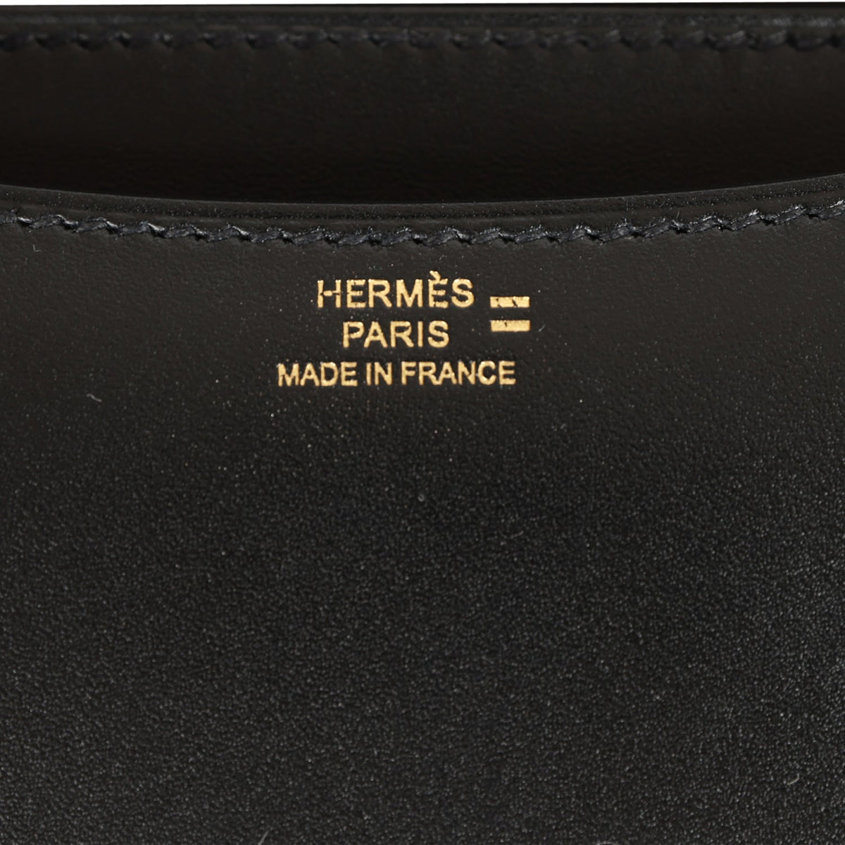 Hermès Constance 18 Black Tadelakt-textured Faux Leather and Ombre Faux Leather Gold Hardware