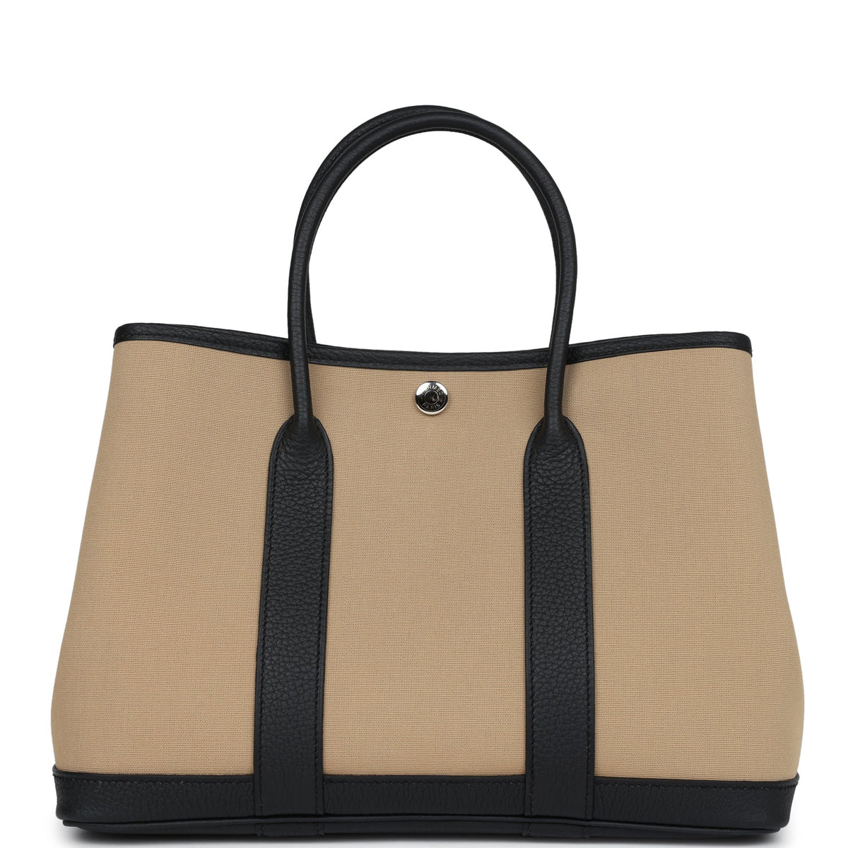 Hermès Garden Party 30 Trench Toile and Black Negonda Palladium Hardware