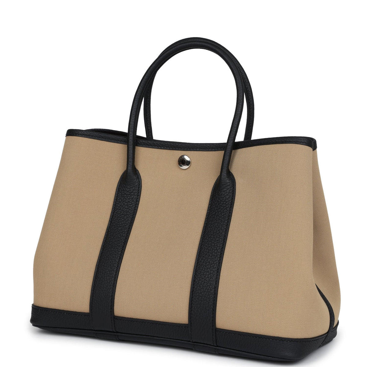 Hermès Garden Party 30 Trench Toile and Black Negonda Palladium Hardware