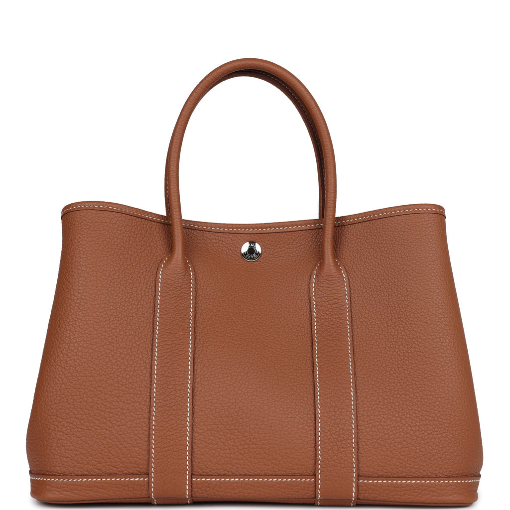 Hermès Garden Party 30 Gold Negonda Palladium Hardware