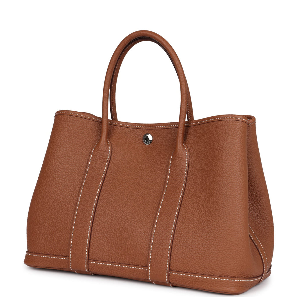 Hermès Garden Party 30 Gold Negonda Palladium Hardware