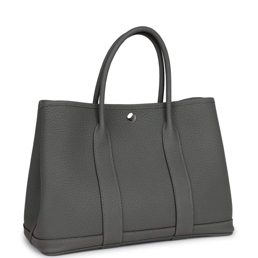 Hermès Garden Party 30 Gris Meyer Negonda Palladium Hardware