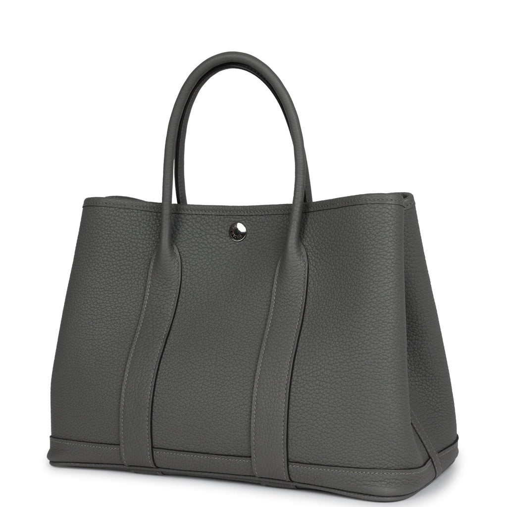 Hermès Garden Party 30 Gris Meyer Negonda Palladium Hardware