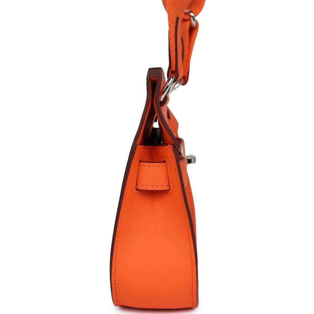 Hermès Mini Jypsiere Orange Minium Swift Palladium Hardware