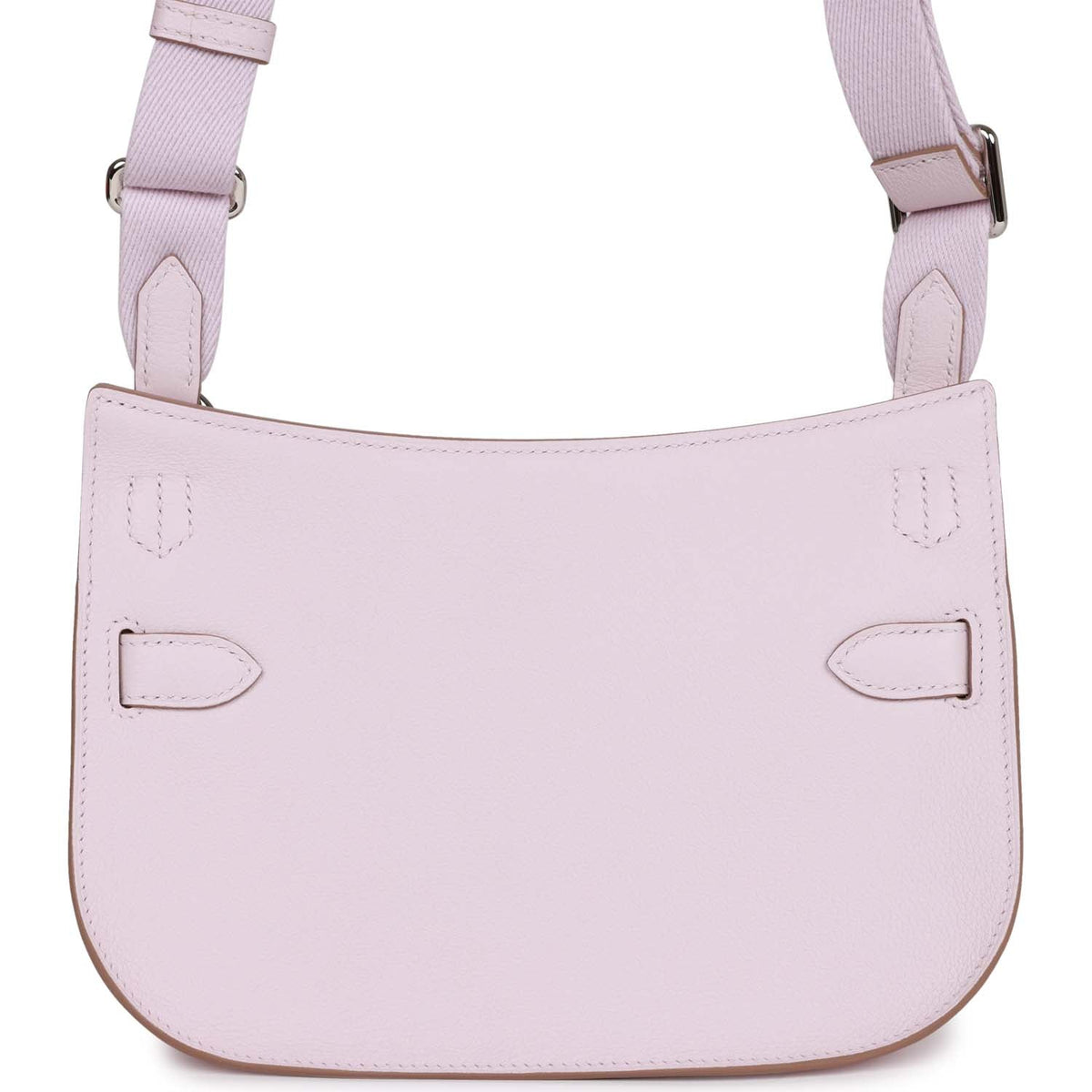 Hermès Mini Jypsiere Mauve Pale Verso Evercolor Palladium Hardware