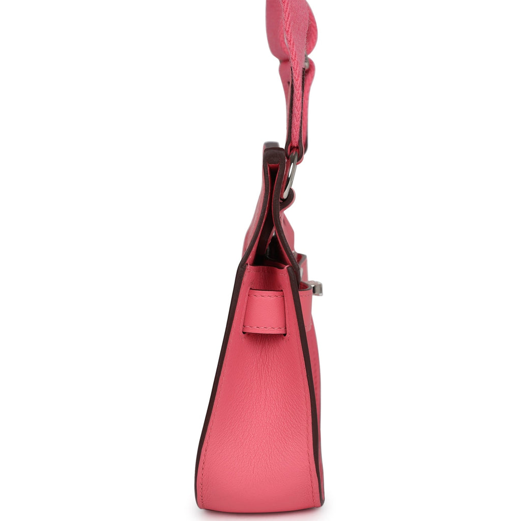 Hermès Mini Jypsiere Rose Azalee Swift Palladium Hardware